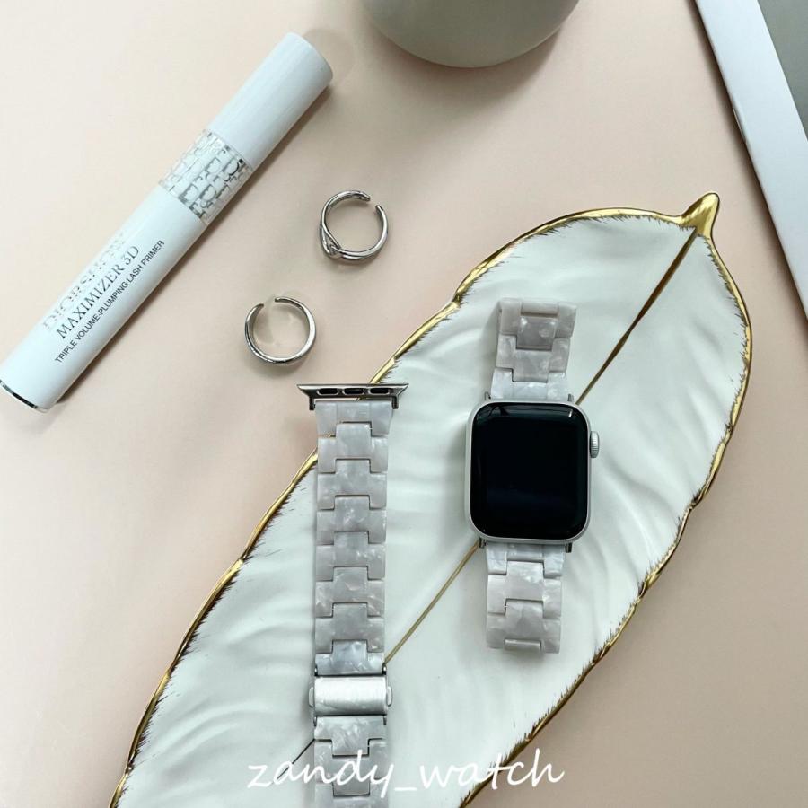 アップルウォッチ バンド 柄 ベルト 樹脂バンド Apple Watch series7 SE 6 5 4 3 2 1対応 可愛い 38mm 40mm 41mm 42mm 44mm 45mm シンプル おしゃれ 軽い |  | 05
