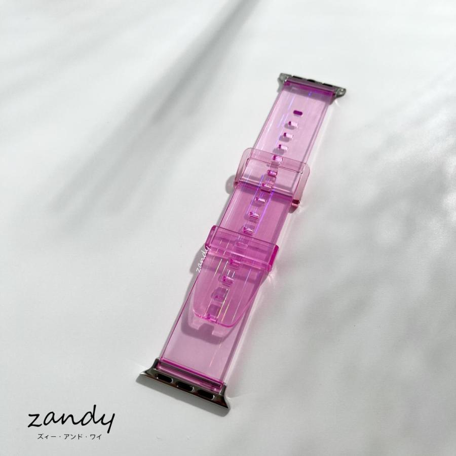 アップルウォッチ バンド クリアオーロラ ベルト Apple Watch series7 SE 6 5 4 3 2 1対応 38mm 40mm 41mm 42mm 44mm 45mm 透明 シンプル おしゃれ |  | 07