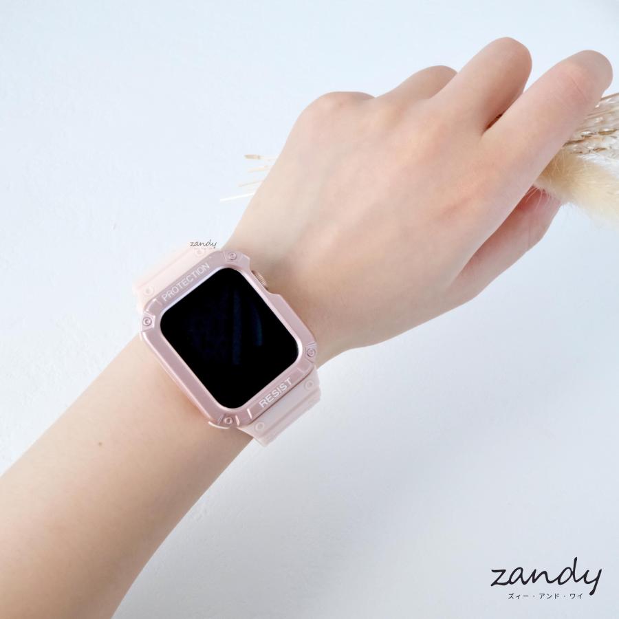 アップルウォッチ バンド 一体式 ベルト Gショック風 Apple Watch series9 8 7 6 5 4 3 2 1 SE カバー 一体型 カッコいい メンズ 38 40 41 42 44 45mm おしゃれ9 |  | 04