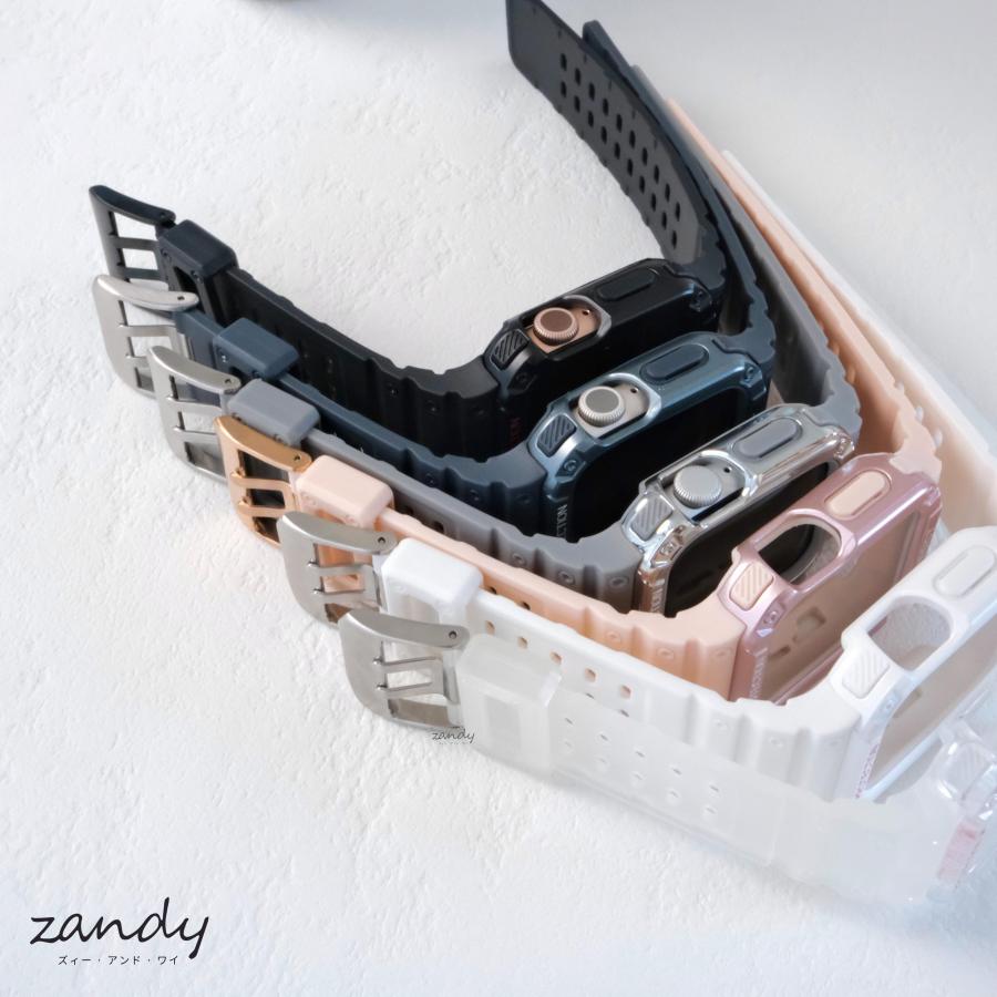 アップルウォッチ バンド 一体式 ベルト Gショック風 Apple Watch series9 8 7 6 5 4 3 2 1 SE カバー 一体型 カッコいい メンズ 38 40 41 42 44 45mm おしゃれ9 |  | 09