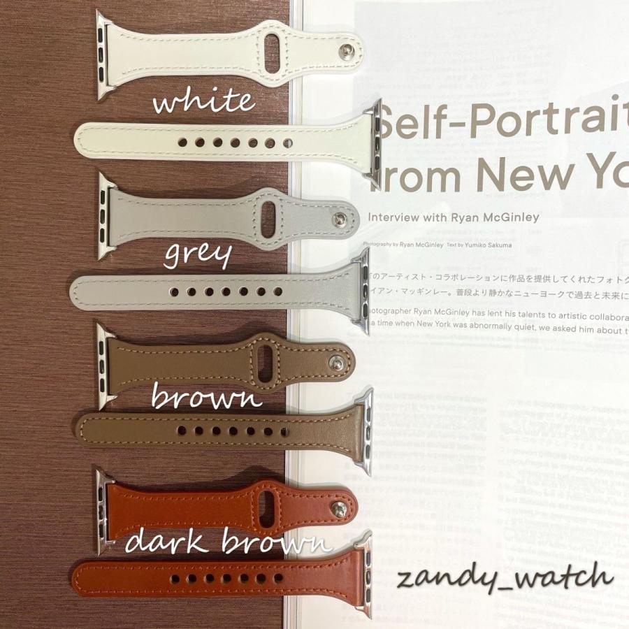 アップルウォッチ バンド レザー 細製 ベルト 本革 Apple Watch series8 7 SE 6 5 4 3 2 1 皮革 おしゃれ レディース 38mm 40mm 41mm 42mm 44mm 45mm 女性人気 |  | 01