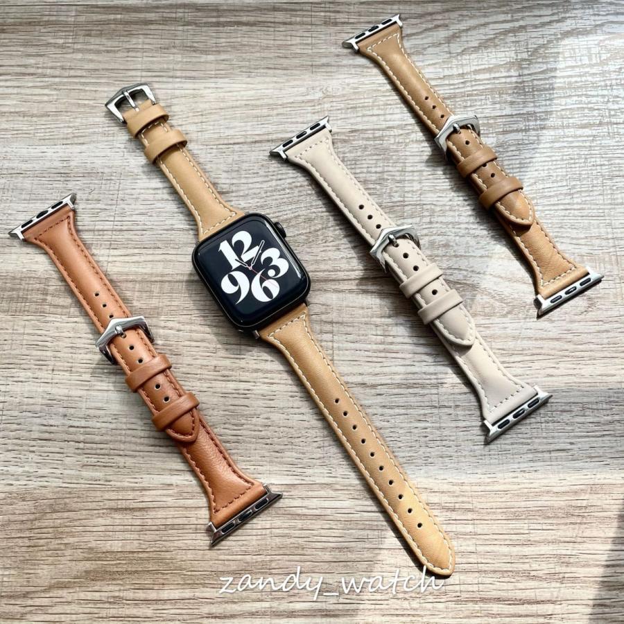 アップルウォッチ バンド レザー 細製 ベルト 本革 Apple Watch series8 7 SE 6 5 4 3 2 1 皮革 おしゃれ レディース 38mm 40mm 41mm 42mm 44mm 45mm 女性人気 | 