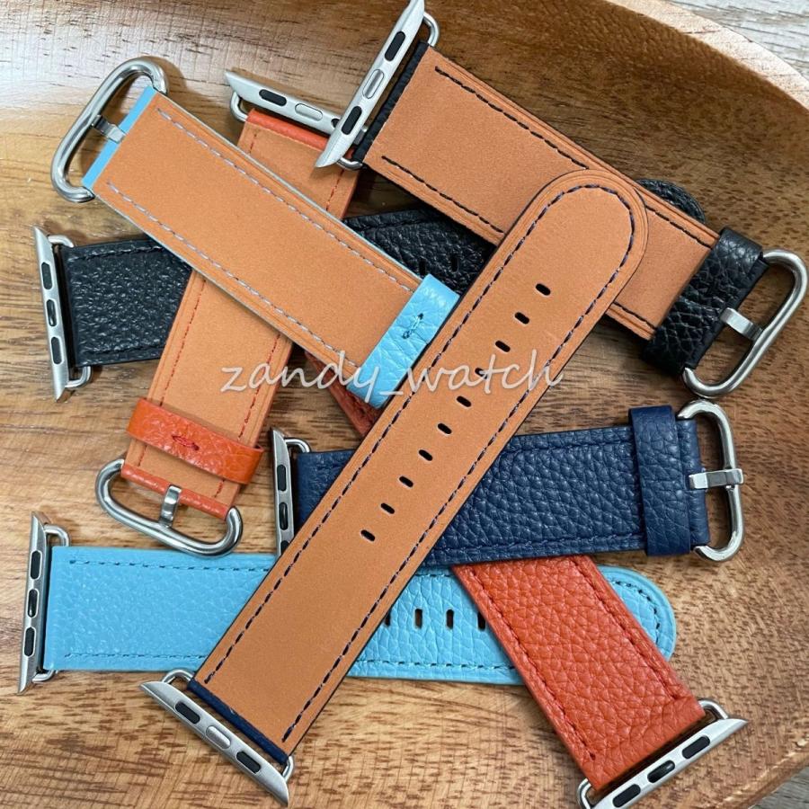 アップルウォッチ バンド レザー ベルト 本革 Apple Watch series8 7 SE 6 5 4 3 2 1 おしゃれ レディース メンズ 38mm 40mm 41mm 42mm 44mm 45mm対応 |  | 02