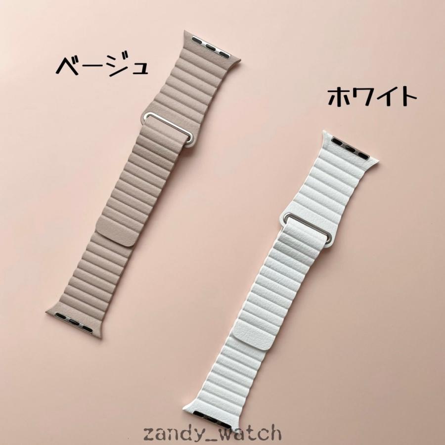 アップルウォッチ バンド レザー ベルト レザーループ Apple Watch