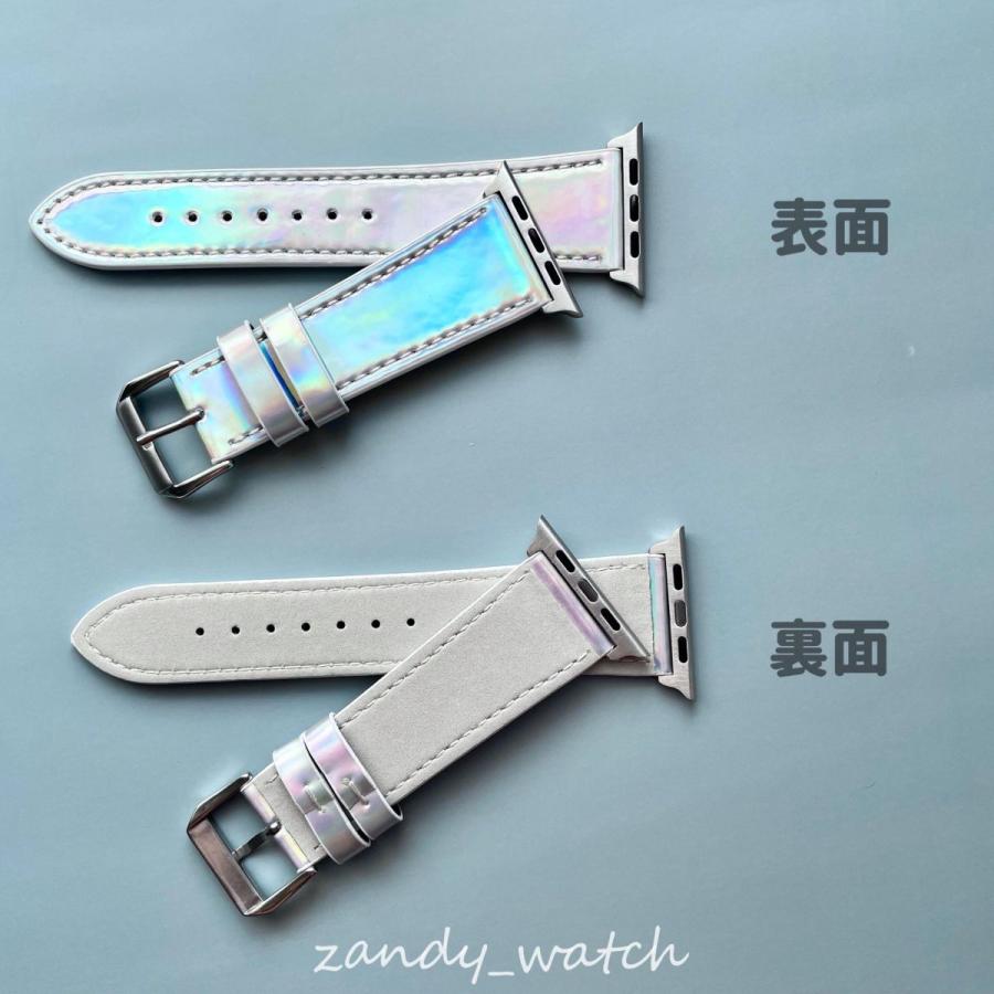 アップルウォッチ バンド レザー ベルト オーロラカラー 皮革 Apple Watch series8 7 SE 6 5 4 3 2 1 おしゃれ レディース 38 40mm 41mm 42mm 44mm 45mm 可愛い |  | 03