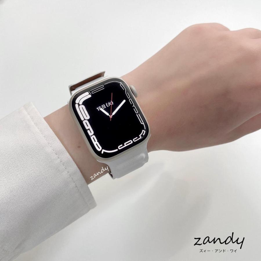 Apple Watch - レザーループ 黒 Apple Watch 42,44mm アップルウォッチ バンド レザー ベルト 新型レザーループ Apple