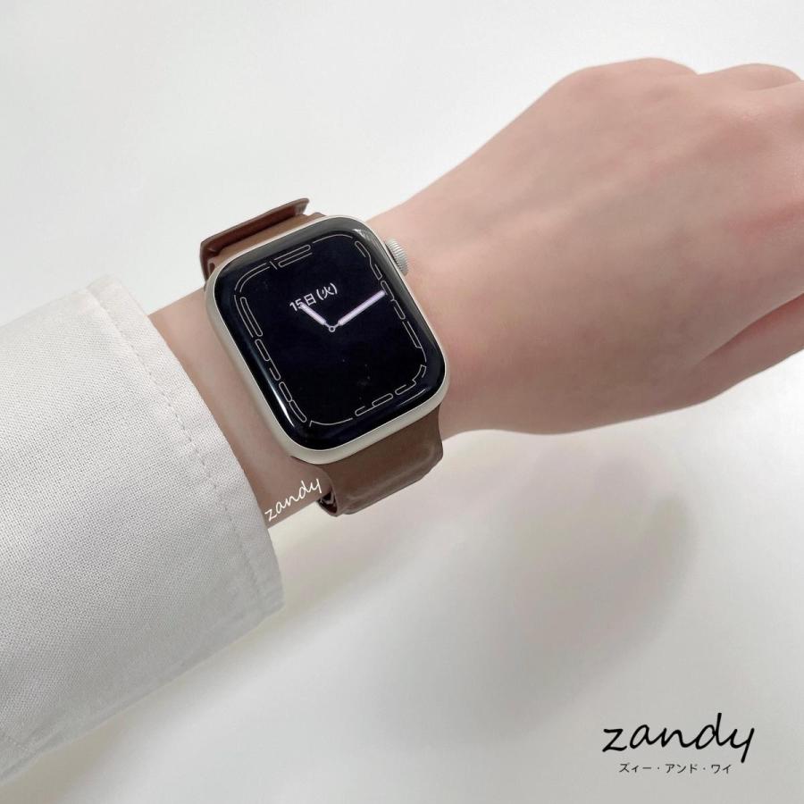 アップルウォッチ バンド レザー ベルト 新型レザーループ Apple Watch series8 7 SE 6 5 4 3 2 1 おしゃれ 皮革 38 40mm 41mm 42 44 45mm ビジネス カジュアル |  | 08