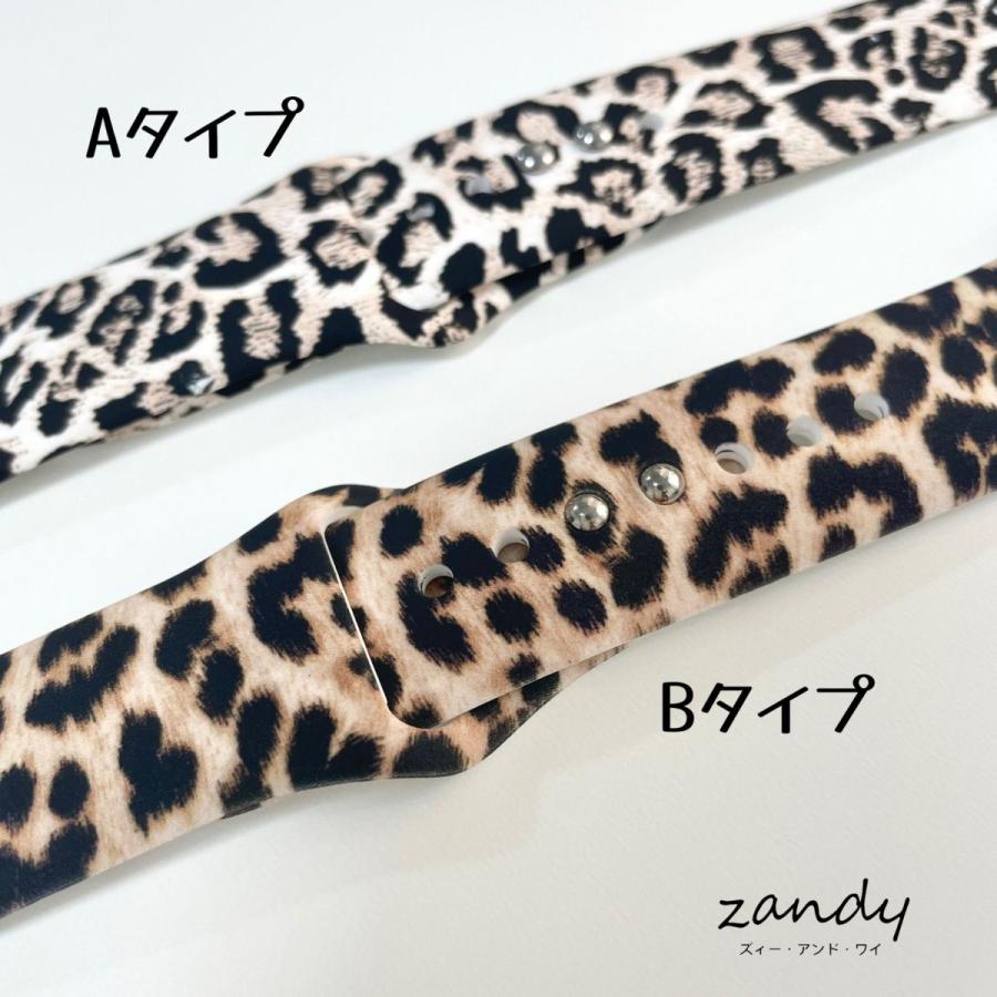 アップルウォッチ バンド ラバー シリコン ベルト スポーツバンド Apple Watch series7 SE 6 5 4 3 2 1  レオパード柄 可愛い 38mm 40mm 41mm 42mm 44mm 45mm |  | 11