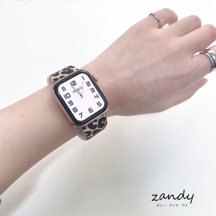 アップルウォッチ バンド ラバー シリコン ベルト スポーツバンド Apple Watch series7 SE 6 5 4 3 2 1  レオパード柄 可愛い 38mm 40mm 41mm 42mm 44mm 45mm |  | 07