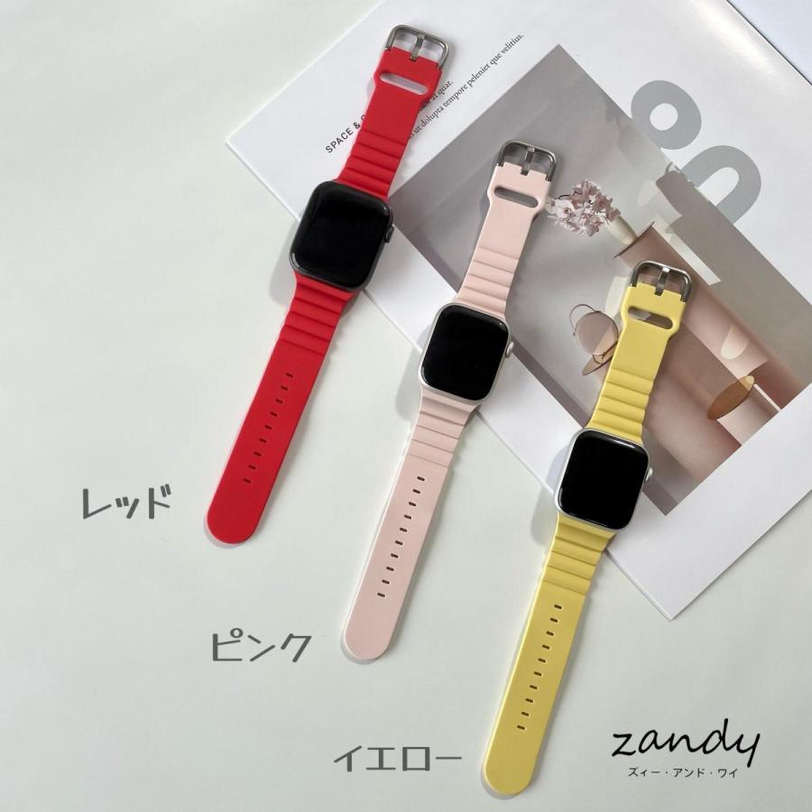 アップルウォッチ バンド ラバー シリコン ベルト スポーツ