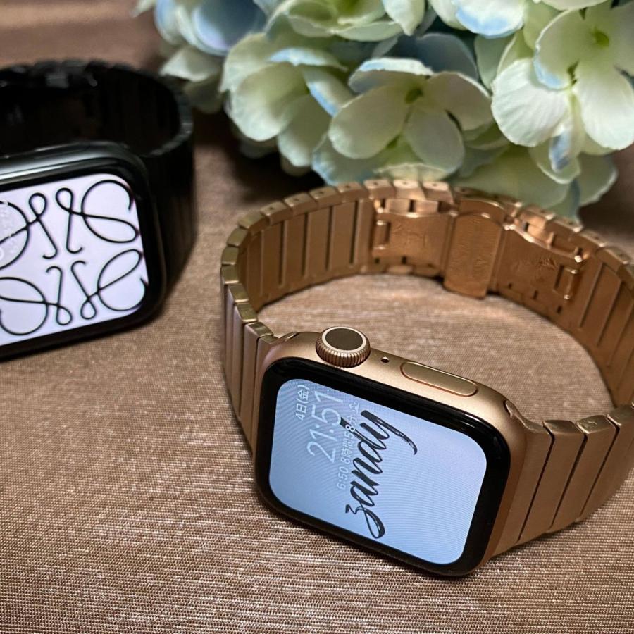 アップルウォッチ バンド ステンレス ベルト Apple Watch series7 SE 6 5 4 3 2 1 おしゃれ 38mm 40mm 41mm 42mm 44mm 45mm ビジネス メンズ レディース |  | 01