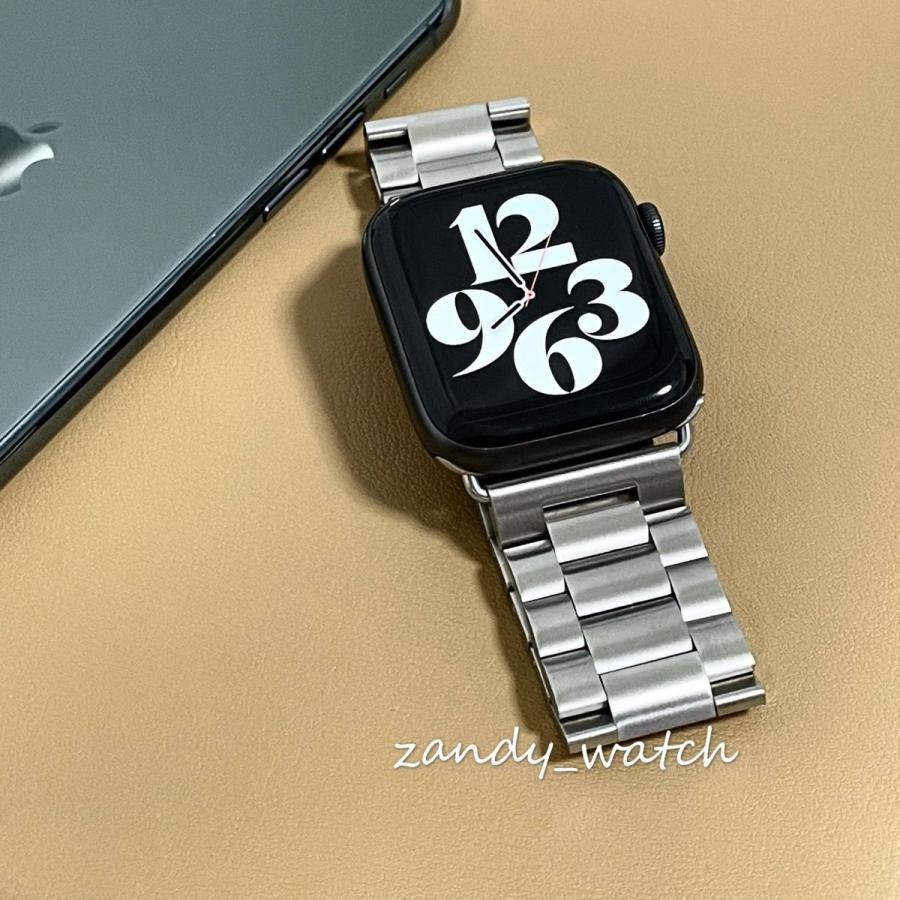 アップルウォッチ バンド ステンレス ベルト Apple Watch series7 SE 6 5 4 3 2 1 おしゃれ 38mm 40mm 41mm 42mm 44mm 45mm ビジネス メンズ レディース |  | 01