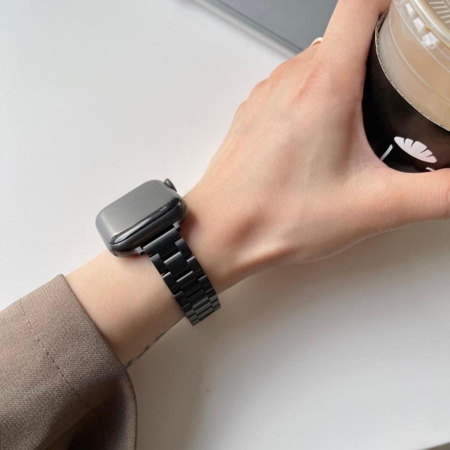 アップルウォッチ バンド マットステンレス ベルト メタル 金属 レディース Apple Watch series7 SE 6 5 4 3 2 1 シンプル 38mm 40mm 41mm 42mm 44mm 45mm |  | 03
