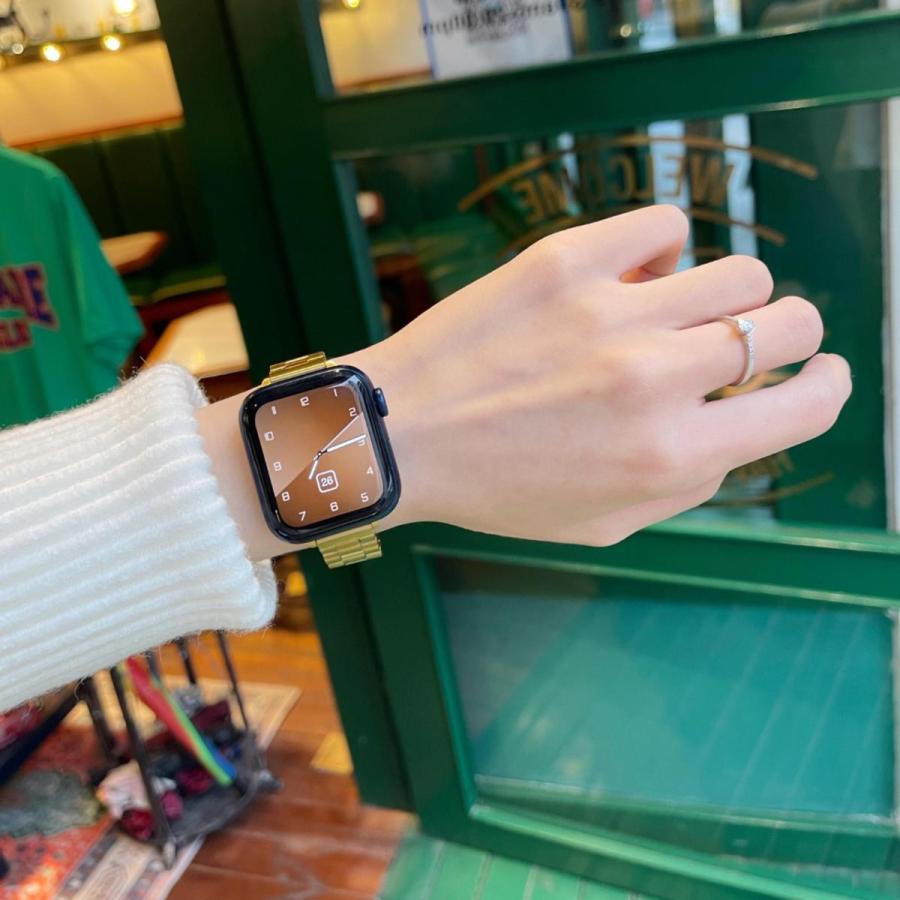 アップルウォッチ バンド マットステンレス ベルト メタル 金属 レディース Apple Watch series7 SE 6 5 4 3 2 1 シンプル 38mm 40mm 41mm 42mm 44mm 45mm |  | 04