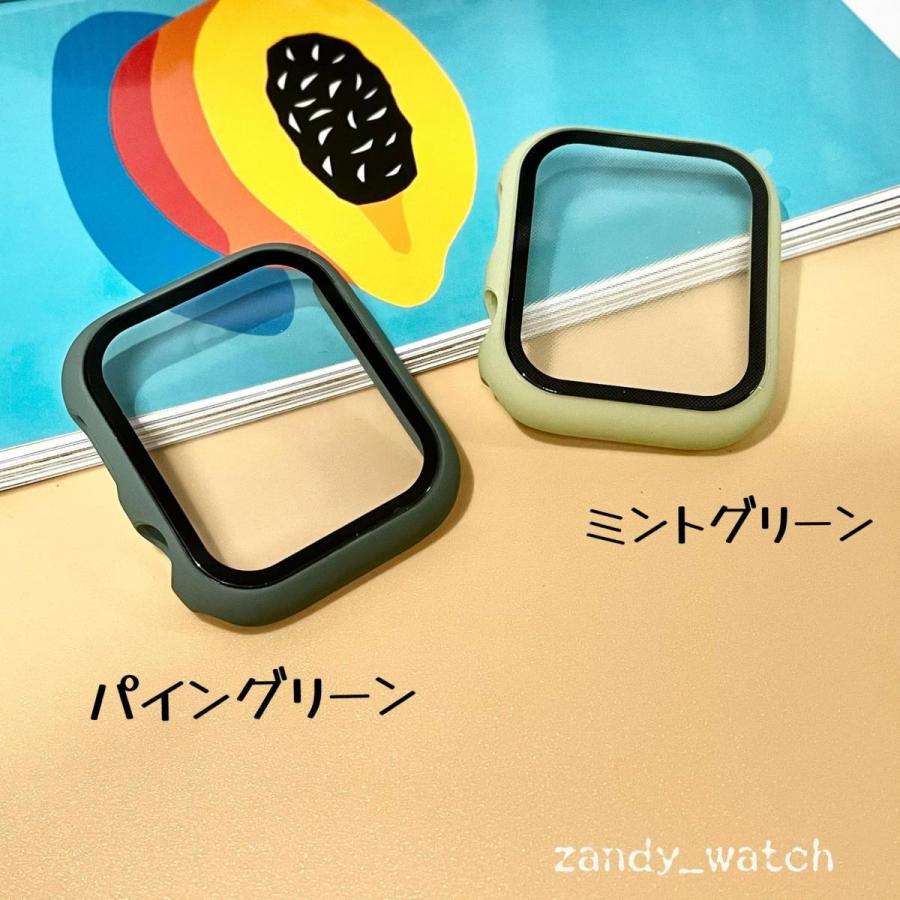 アップルウォッチ ケース カバー フル マットハードケース 全面保護 ガラスフィルム Apple Watch series8 7 SE 6 5 4 3 2 対応 38mm 40mm 41mm 42mm 44mm 45mm |  | 02