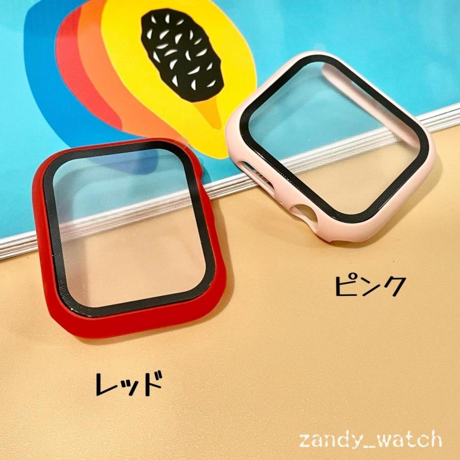 アップルウォッチ ケース カバー フル マットハードケース 全面保護 ガラスフィルム Apple Watch series8 7 SE 6 5 4 3 2 対応 38mm 40mm 41mm 42mm 44mm 45mm |  | 05