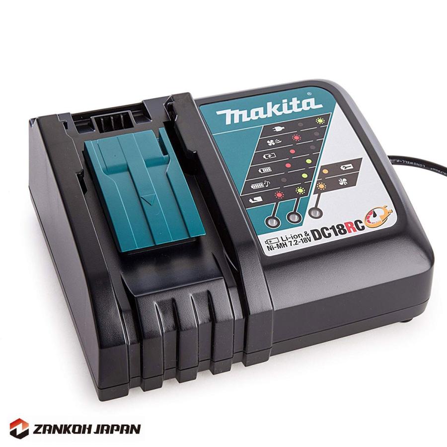 マキタ バッテリー 充電器 セット 18V 純正 BL1830B ＆ DC18RC MAKITA 3.0Ah リチウムイオン 残容量表示 自己故障診断機能 急速充電器 ※傷ありアウトレット価格｜zankoh-japan｜17