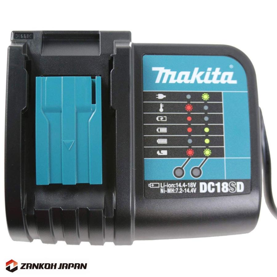 マキタ 充電器 純正 DC18SD 静音 7.2〜18V スライド式バッテリー専用 MAKITA｜zankoh-japan｜08