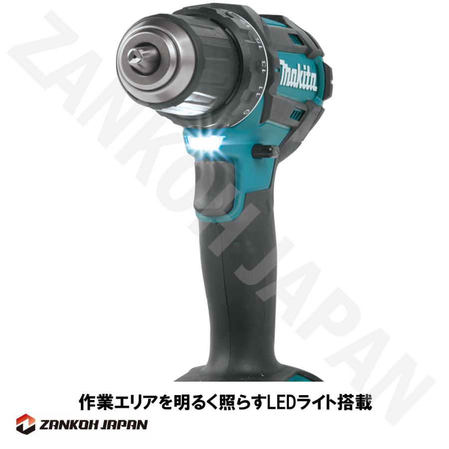 マキタ ドリル ドライバー 18V 充電式 MAKITA XFD10Z 青 純正 本体のみ パワービットプレゼント アウトレット｜zankoh-japan｜08