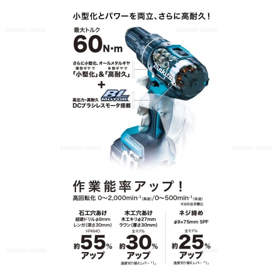 マキタ 振動ドリル ドライバー HP484D 同等品 ブラシレス 18V 充電式 MAKITA XPH12Z 青 純正 本体のみ ビットホルダープレゼント :xph12z:輸入工具・雑貨販売 ZANKOH JAPAN - 通販 - Yahoo!ショッピング マキタ 振動ドリル ドライバー HP484D 同等品 ブラシレス 18V 充電式 MAKITA XPH12Z 青 純正 本体のみ ビットホルダープレゼント :xph12z:輸入工具・雑貨販売 ZANKOH JAPAN - 通販 - Yahoo!ショッピング