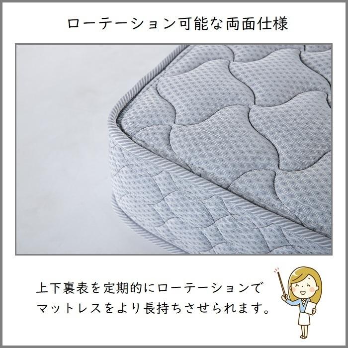 フランスベッド お得なベッドセット エディ セミダブル 【送料・開梱組立設置無料】TW-010α付き 人気マットレスとフレームEY-01Fのセット販売商品_8