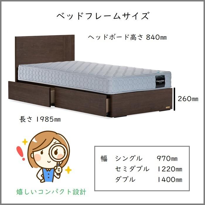 フランスベッド（FRANCEBED） ベッドフレーム エディ シングル 【送料