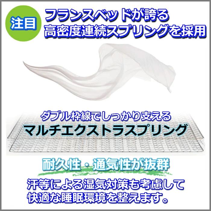 【寝装品2点セット付き】フランスベッド マットレス LT-7000α ハード ダブル【搬入開梱設置無料】硬めの寝心地　ブレスエアー 高反発 人気 除菌 清潔