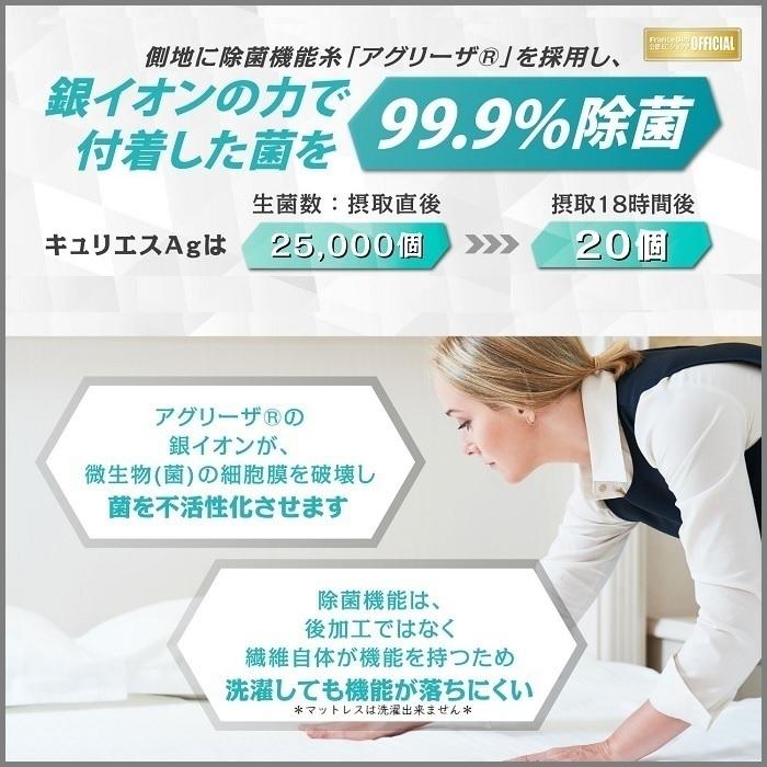 【寝装品2点セット付き】フランスベッド マットレス LT-7000α ミディアムソフト ダブル【搬入開梱設置無料】ブレスエアー 高反発 人気 除菌 清潔