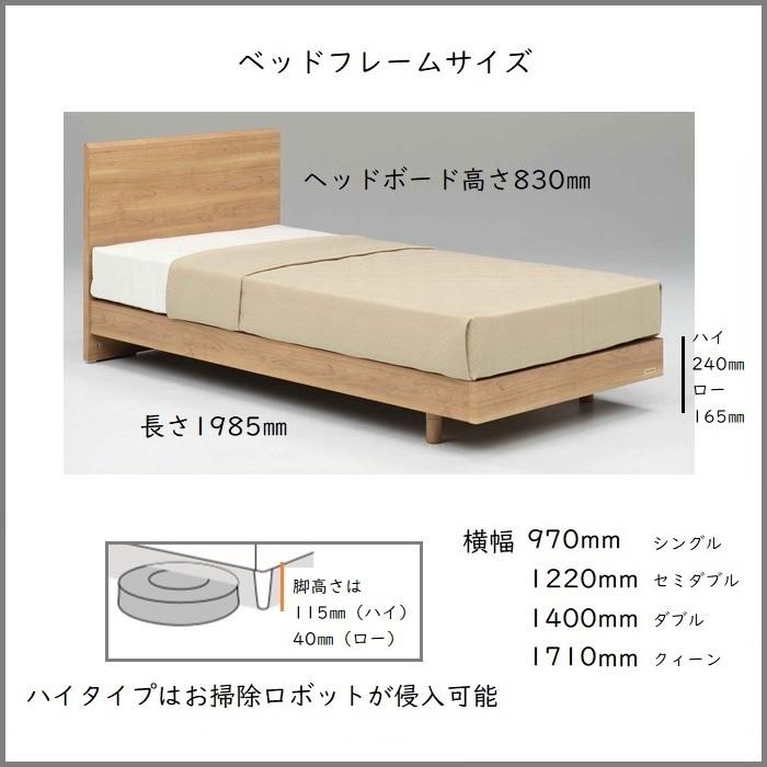 フランスベッド ベッドフレームマットレスセット 70周年記念商品 PR70-05F LEG M 【開梱組立設置無料】脚付き レッグ セミダブル TW-100α 付き_10