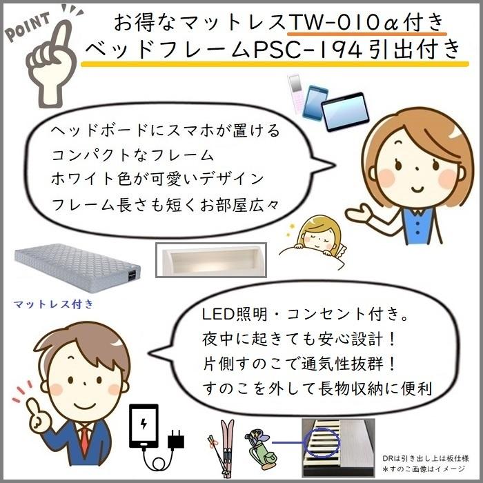 フランスベッド（FRANCEBED） ベッドセット特価 PSC-194 DR S 70周年 