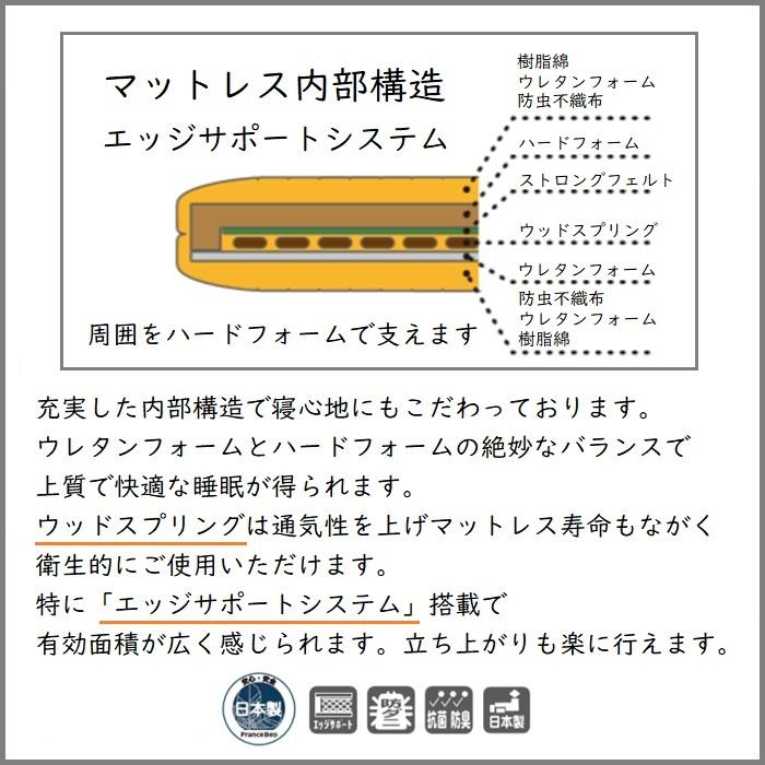 フランスベッド RP1000W 電動マットレス S シングル 自立型 フランスベッド RP1000W 電動マットレス S シングル 自立型