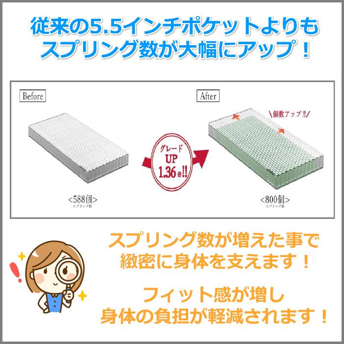 東京ベッド　マットレス 5.5クラシック800 ハード セミダブルサイズ 【送料・搬入開梱設置無料】 しっかり硬めな寝心地_3
