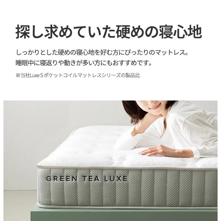ZINUS（ジヌス） GreenTea Luxe S ポケットコイルマットレス 20cm Q 