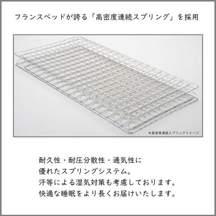 【お部屋まで搬入・開梱設置無料】フランスベッド TW-010α 寝装品３点パック付き！マットレス セミダブル TW010 ZT020 ZT030 後継 人気 腰痛  マット 硬い｜zanshin｜03