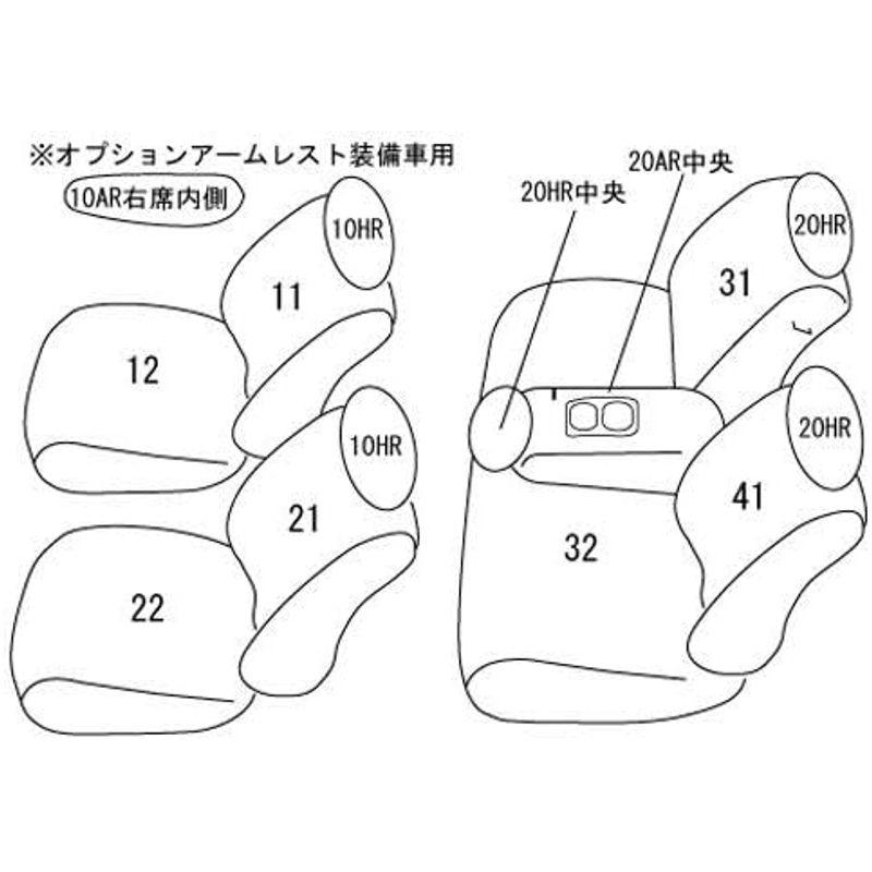 41ETH1262Kクラッツィオ　シートカバー　ヤリス　クロス　MXPB15　ガソリン車　運転席パワーシート　MXPB10　R2(202