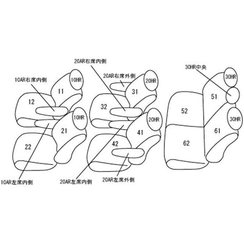 クラッツィオ　シートカバー　エスクァイア　ハイブリッド　7人　ZRR85G　7~　ZWR80G　エスクァイア　Cl　ZRR80G　H29