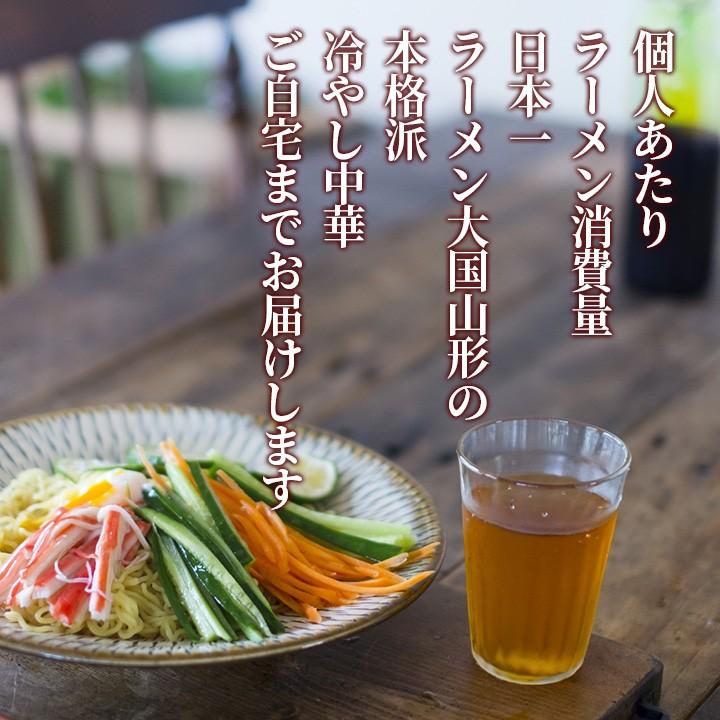 冷やし中華 タレ スープ付き 20食入(10袋) お取り寄せ 山形 ラーメン