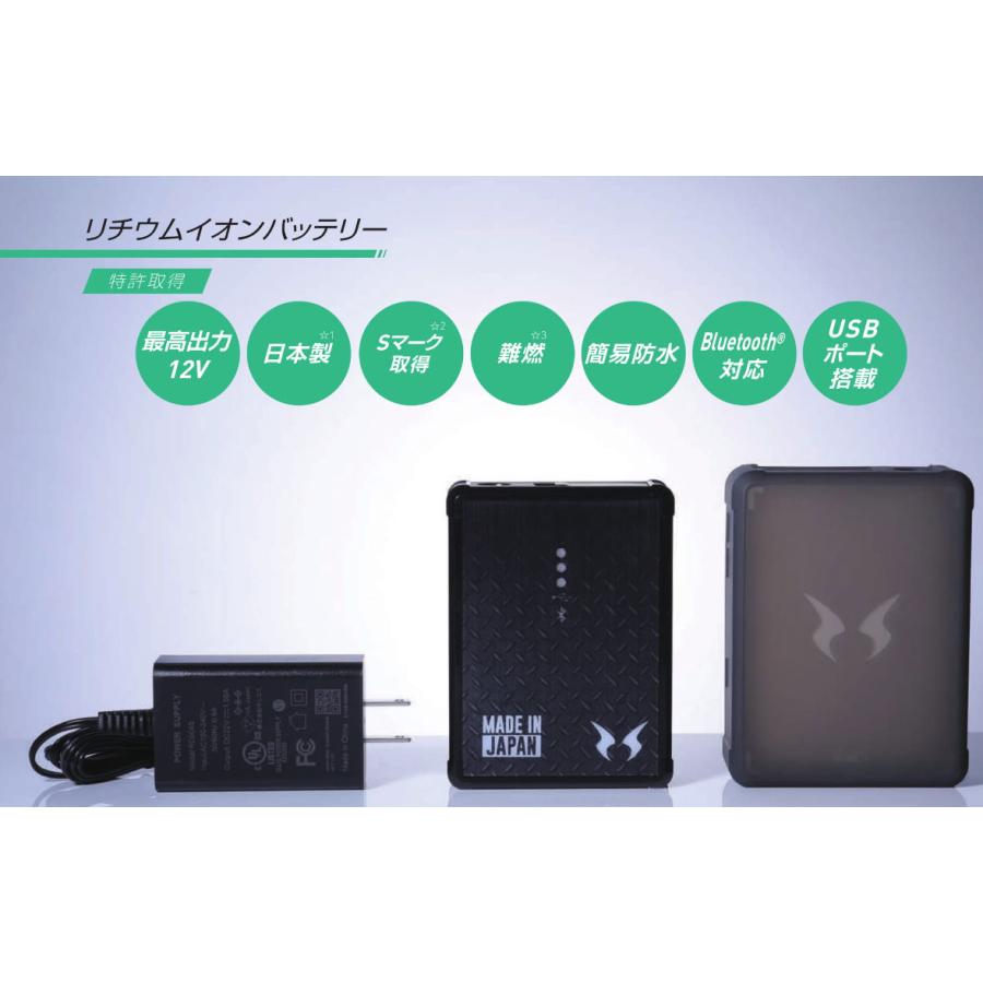 空調風神服 12V仕様 リチウムイオンバッテリー oshigotoichiba_rd9190j