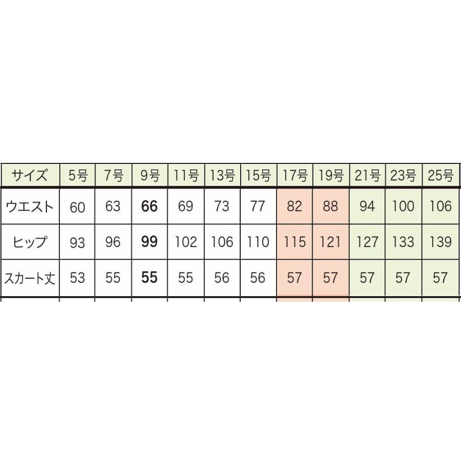 取り寄せ】enjoie アンジョア Aラインスカート 56603 (ZQ116) 21〜25号