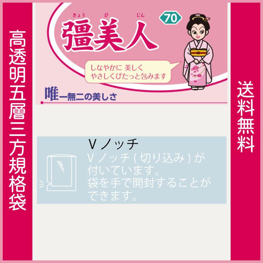 真空袋 パック 袋 クリロン化成 彊美人 XS-2026 0.07mmx200mmx260mm ナイロンポリ 送料無料 1ケース2000枚｜zapackhiramatsu｜10