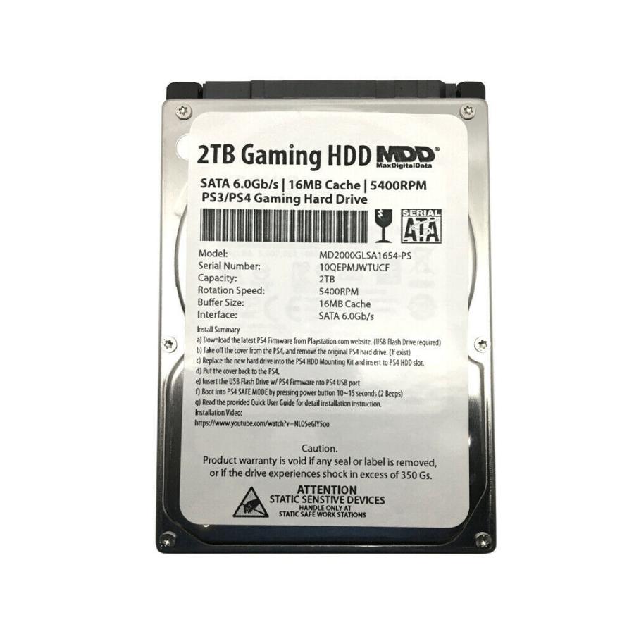 MaxDigitaldata 2TB 5400RPM 16MB SATA 6GB / S 2.5 