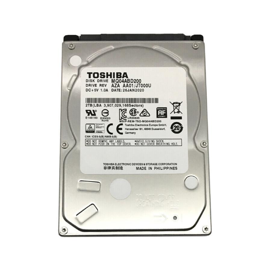 New Toshiba MQ04ABD200 2TB 5400RPM 128MB SATA 6GB / S（9.5mm）2.5 ""ラップトップ/ PS4 HDD｜zappinya