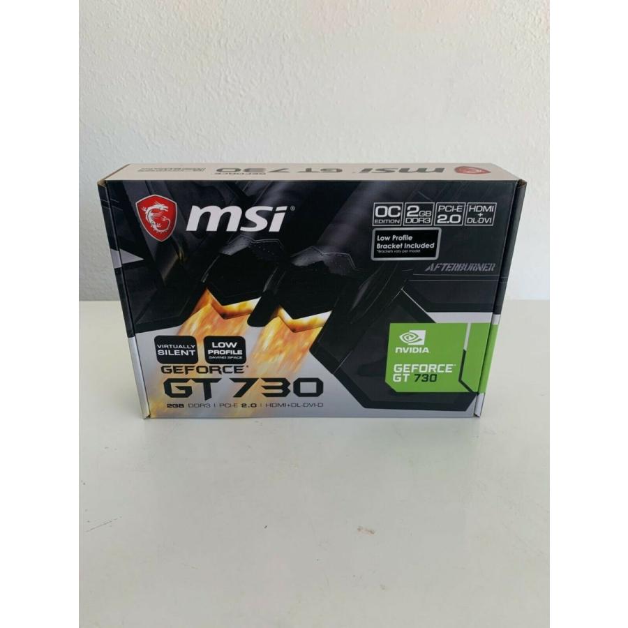 円 受賞店 Msi Nvidia Geforce ジーフォース Gt 730グラフィックカード2 Gb Gddr3コンピューターディスプレイアダプター新規