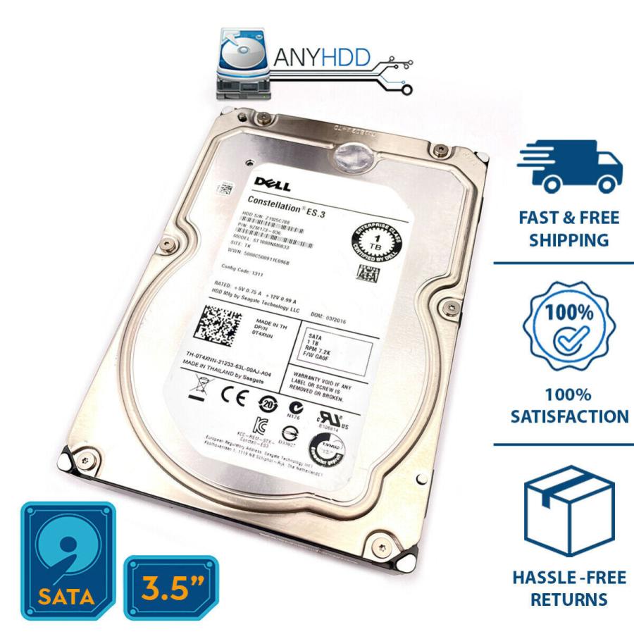 0T4XNN DELL 1TB 7.2K RPM 6Gbps 3.5 