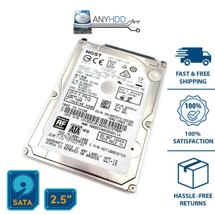 HTS721010A9E630 7K1000-1000ハードドライブHGST 1TB 7200RPM SATA : 125127483926 ...