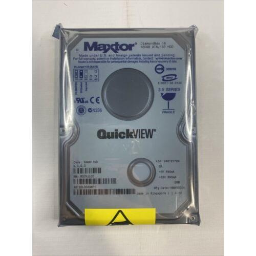 New - Maxtor Diamondmax（4R120L0）120GB、5400RPM、3.5 