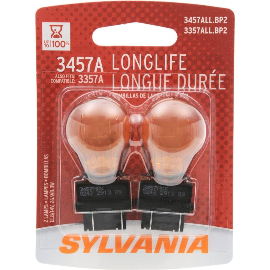 SYLVANIA 3357A 3457A Long Life Contains 後払い手数料無料 Bulb 2 Miniature 88％以上節約 Bulbs
