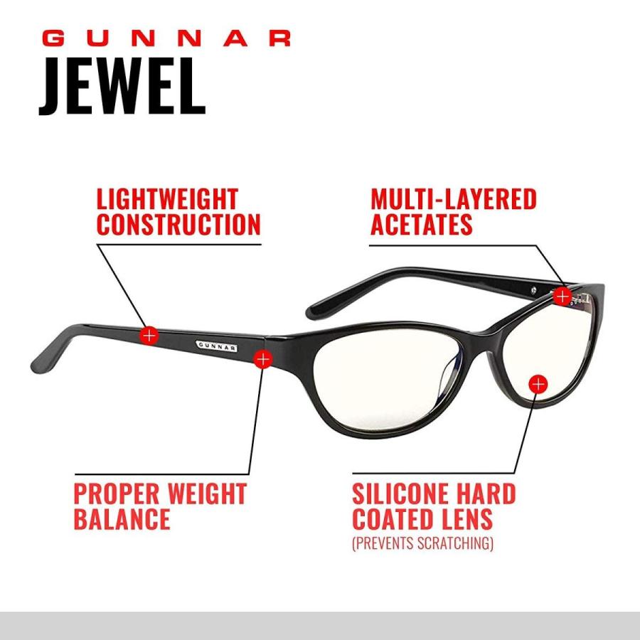 在庫有 Gunnar Reading Glasses Jewel 1 5x Power Clear Tint Patented Lens R 偉大な Www Technet 21 Org