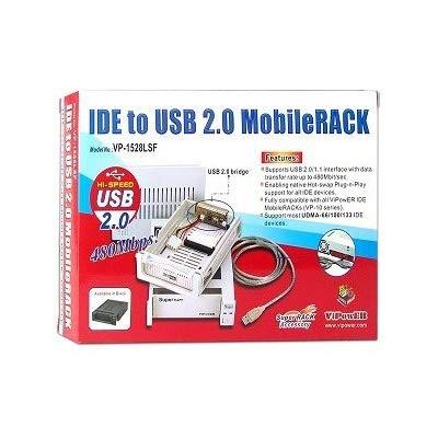 激安単価で ViPower (Beige) MobileRACK 2.0 USB to IDE VP-1528LSF 5.25-Inch HDD、ハードディスクドライブ