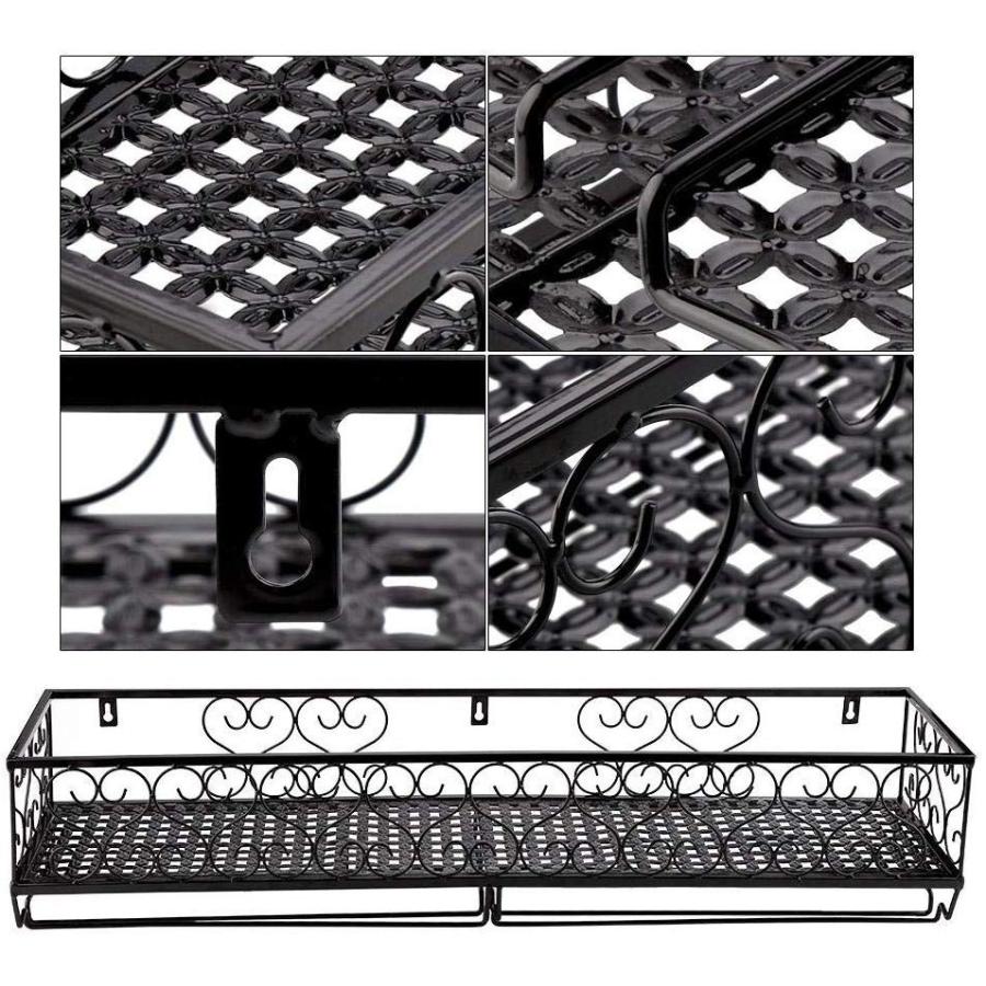 驚きの安さ Cocoarm Metal Wall Mounted Wine Rack Black And White Wine Rack With Gl 国産 Aleefsurgical Com